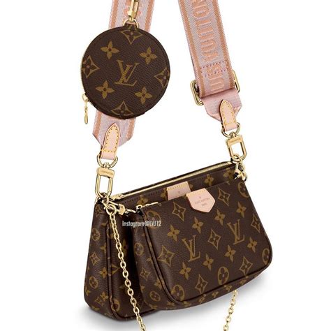 louis vuitton multi pochette rosa|louis vuitton pink strap bag.